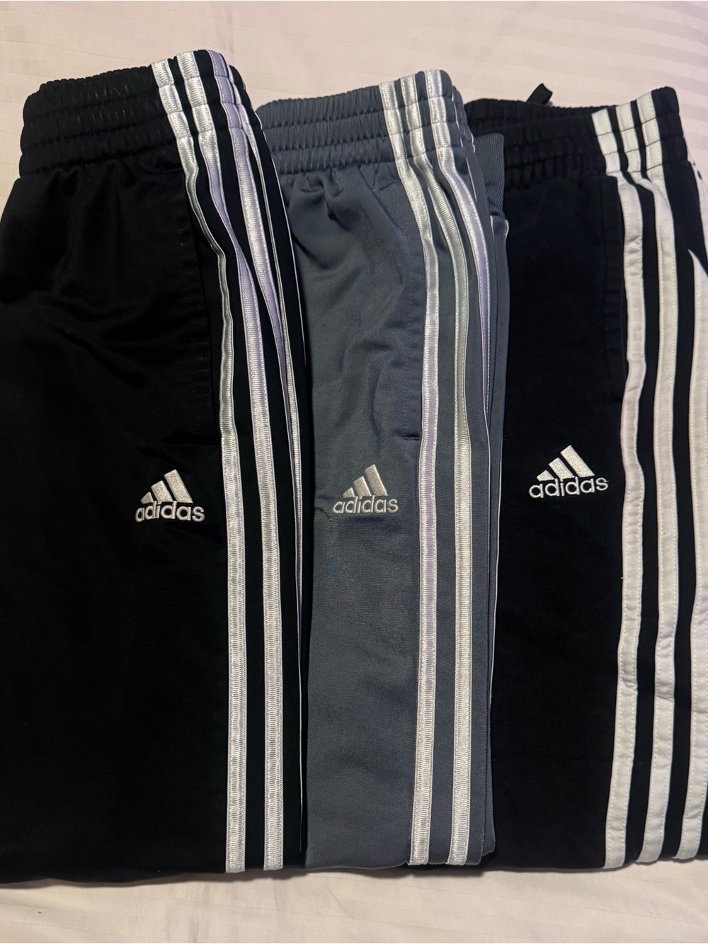 adidas Kids 3 Pairs Sweatpants in Black & Gray